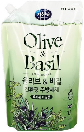 Средство для мытья посуды MUKUNGHWA Olive & basil 1,2 л