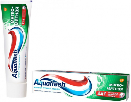 Зубная паста Aquafresh Тройная защита Мягко-мятная, 50 мл