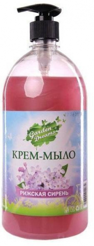 ТБХ Garden Dreams Жидкое крем-мыло Рижская Сирень с дозатором, 1000 мл