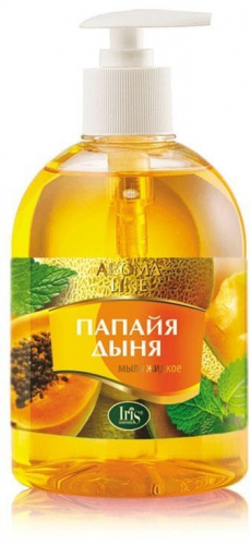 Мыло жидкое Папайя и Дыня Aroma Line Iris, 500 мл