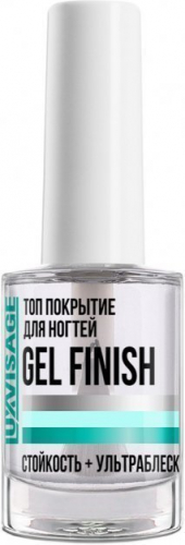 Luxvisage Средство по уходу за ногтями Топ покрытие для ногтей Gel Finish 9г