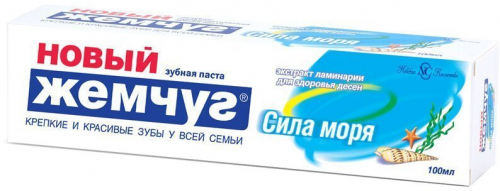 Новый жемчуг Зубная паста Сила моря, 100 мл