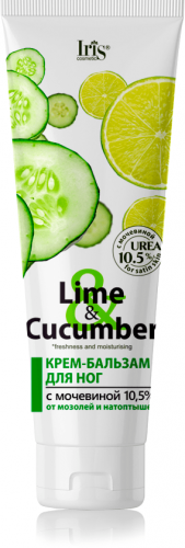 Крем-бальзам для ног Lime&Cucumber Iris, 100 мл