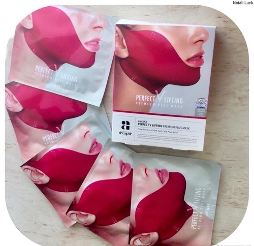 Лифтинговая маска для подбородка PERFECT V LIFTING PREMIUM MASK (розовая) (141299)