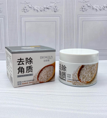 Скраб-гель для лица отшелушивающий с экстрактом риса BioAqua Exfoliating gel ,140г (21502)