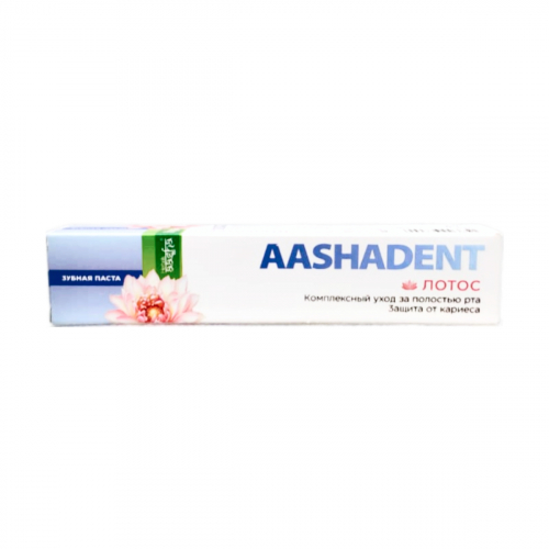 Aasha Herbals Зубная паста Комплексный уход за полостью рта и защита от кариеса / Aashadent Лотос, 100 г