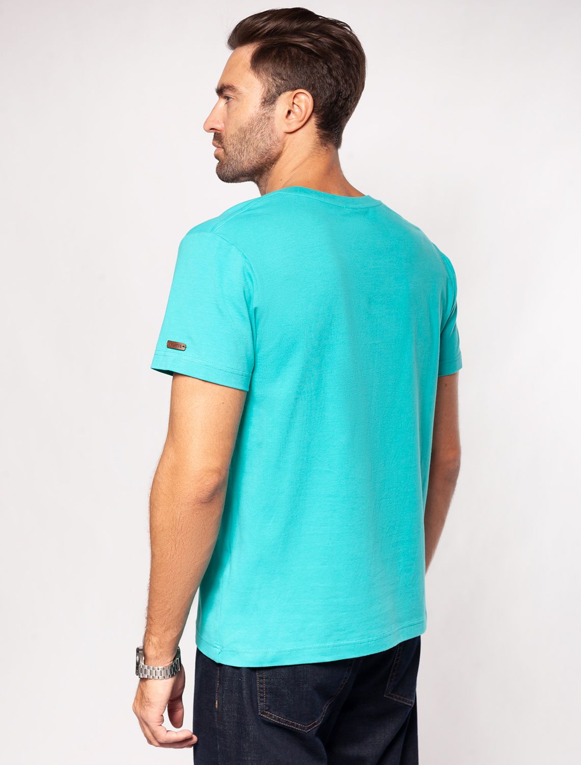 Ст.цена 990р Футболка мужская цвета морской волны U49.004 морск.волна