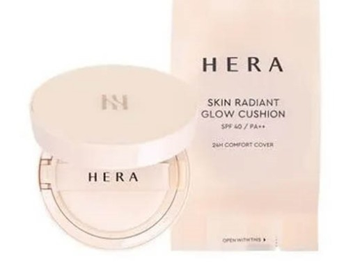 Кушон тональный с сияющим финишем HERA Skin Radiant Glow Cushion SPF40 PA #21N1 Vanilla - Светлый беж Miniature