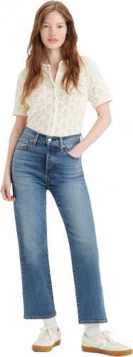 Джинсы женские RIBCAGE STRAIGHT ANKLE MED INDIGO - WORN IN, LEVIS