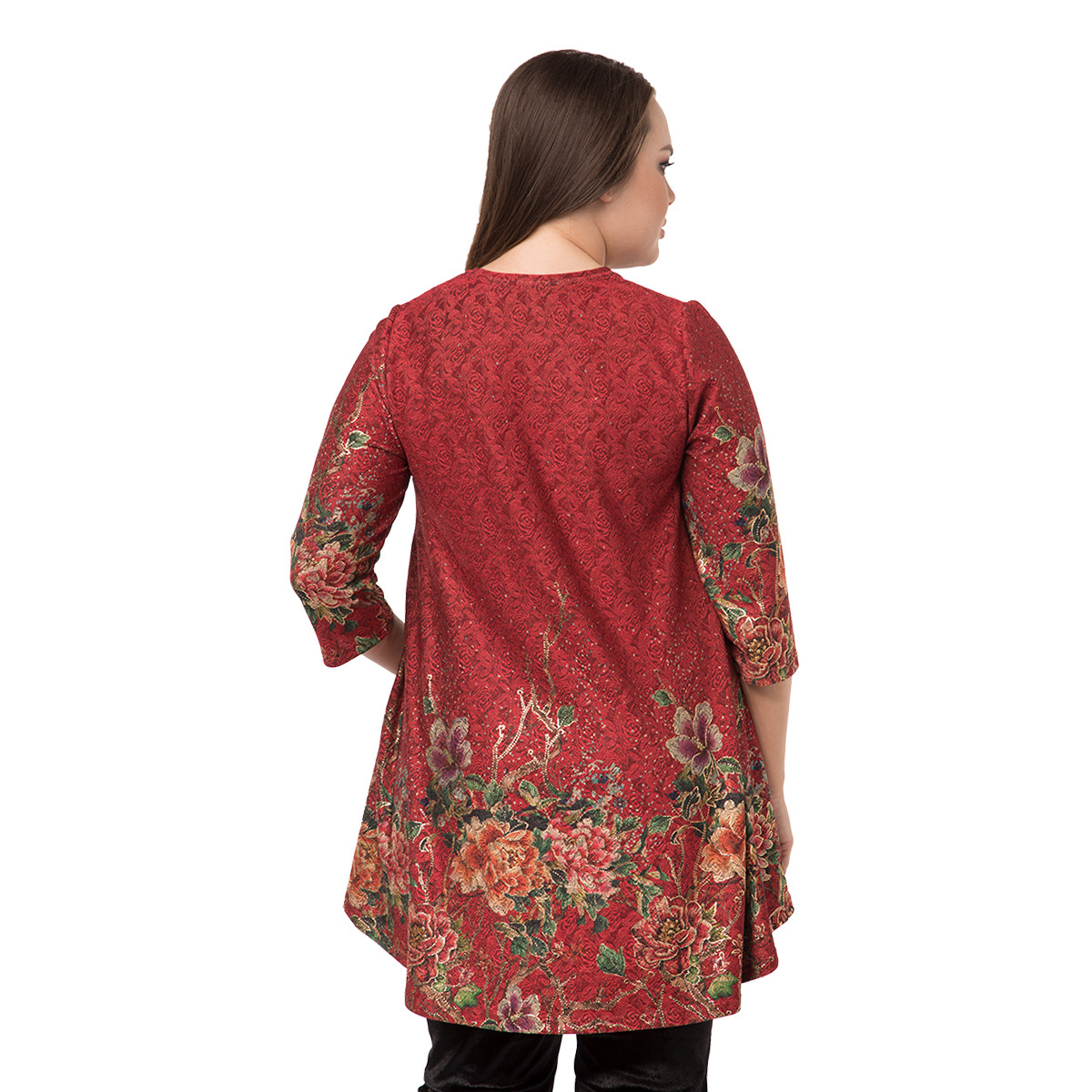 ст. цена1400руб.! Туника, трикотаж, бордовый