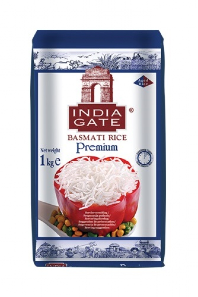 INDIA GATE India gate premium indian basmati white rice Премиум белый рис Басмати 1кг