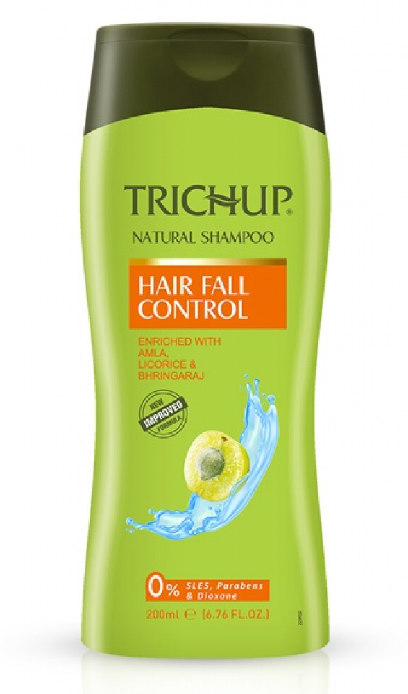 VASU TRICHUP Natural Shampoo Hair Fall Control Шампунь против выпадения волос с амлой и лакрицей 400мл