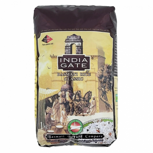 INDIA GATE Classic indian basmati white rice Классический белый рис Басмати 1кг