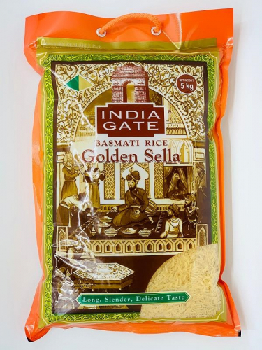 INDIA GATE Indian basmati golden sella rice Индийский золотой рис Басмати 5кг