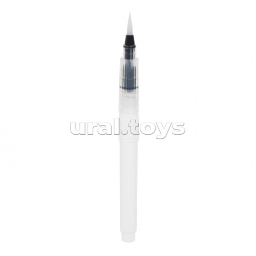 Маркеры акварельные 12 цветов +1 кисть Water Brush, наконечник-кисть из нейлона, ширина линии письма от 0,5 мм до 4 мм, круглый корпус, акварельные чернила на водной основе, в пластиковой коробке