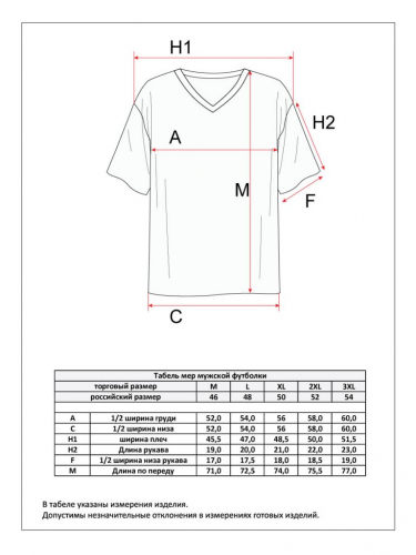 Футболка P411-061V black