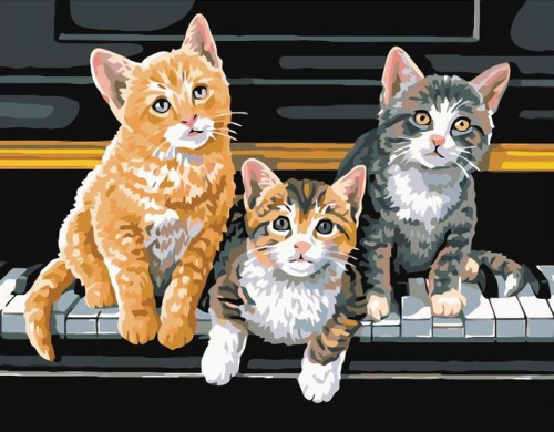 Котятки на рояле