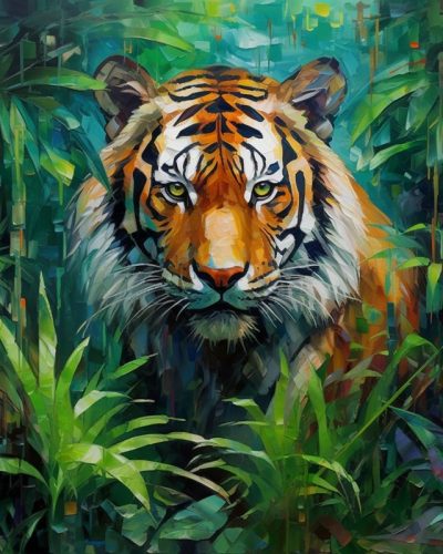 Тигр в джунглях (худ. Яковец Е.)