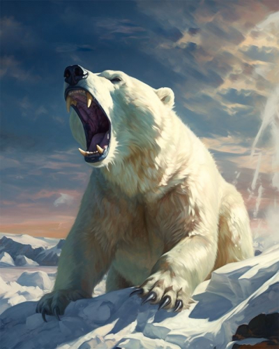 Белый медведь (худ. Яковец Е.)