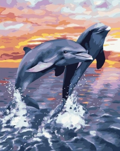 Дельфины (худ. Мариевская А.)