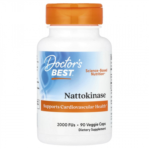 Doctor's Best, наттокиназа, 2000 FU, вегетарианские капсулы