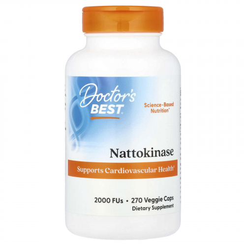 Doctor's Best, наттокиназа, 2000 FU, вегетарианские капсулы