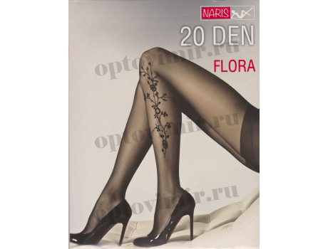 Колготки женские Naris капрон 40d прозрачные с узором I77
