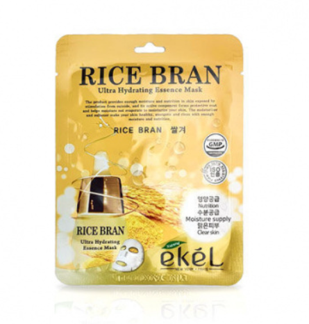 Питательная маска для лица с рисовыми отрубями EKEL, 25 мл