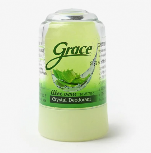 Кристаллический натуральный дезодорант с Алоэ вера Grace, 50 г