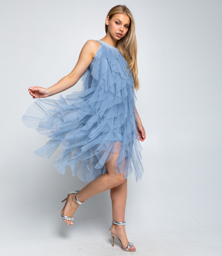 Платье #КТ2379, голубой