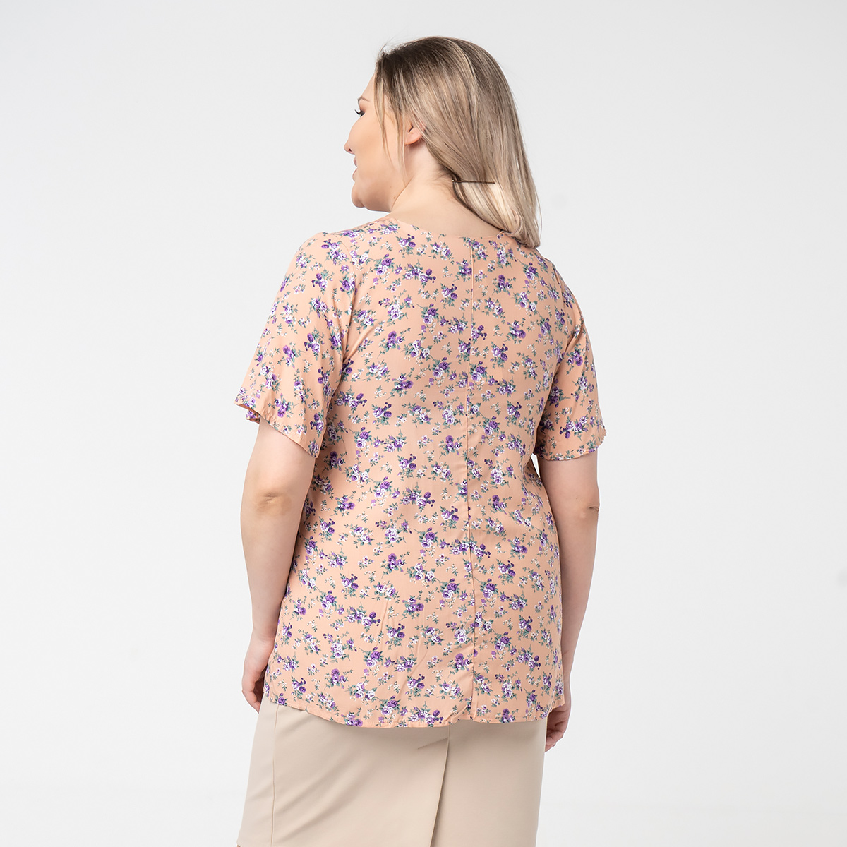 ст. цена1500руб.! Туника, трикотаж, персиковый