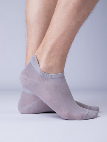 Мужские носки(4.5 % ТУТОВЫЙ ШЕЛК) серый