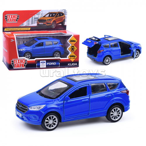 Машина металл Ford Kuga 12см, (открыв. двери, синий) инерц, в коробке