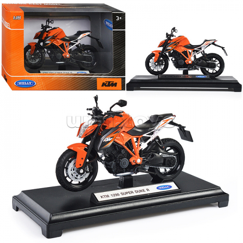 Мотоцикл 1:18 KTM 1290 SUPER DUKE R, оранжевый