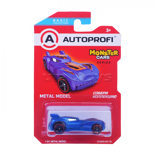 Машинка коллекционная 1:64, Серия Monster Cars, синий