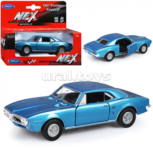 Машинка 1:38 Pontiac Firebird 1967, пруж. мех., цвет в асс.