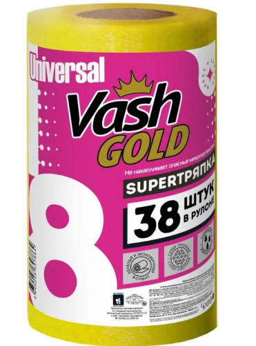 Vash GOLD Супер тряпка универсальная 38 л/рул, 1/12
