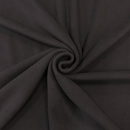 Ткань Флис DTY Anti-pilling двусторонний 230 гр, Серый темный шир.150 см