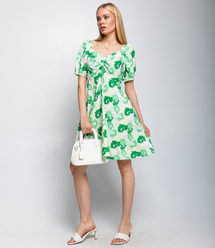 Платье #КТ6605, зелёный