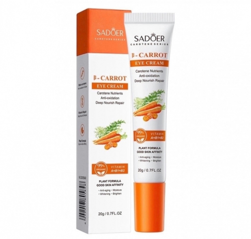  Sadoer Питательный крем для кожи вокруг глаз с экстрактом моркови B-CARROT, 20г 