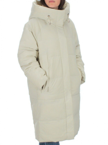 22369 LT.PISTACHIO Пальто зимнее женское (200 гр. холлофайбера) размер 46