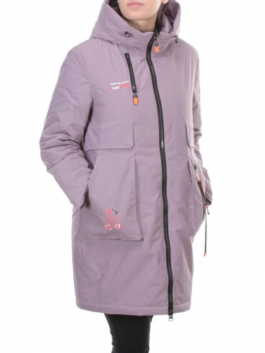 105-1 LILAC Пальто демисезонное женское FAMILY (100 гр. синтепон) размер 48