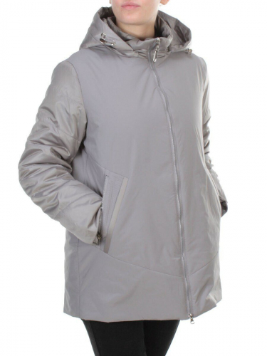 6021 GRAY Куртка демисезонная женская DATURA (100 гр. синтепон) размер 46
