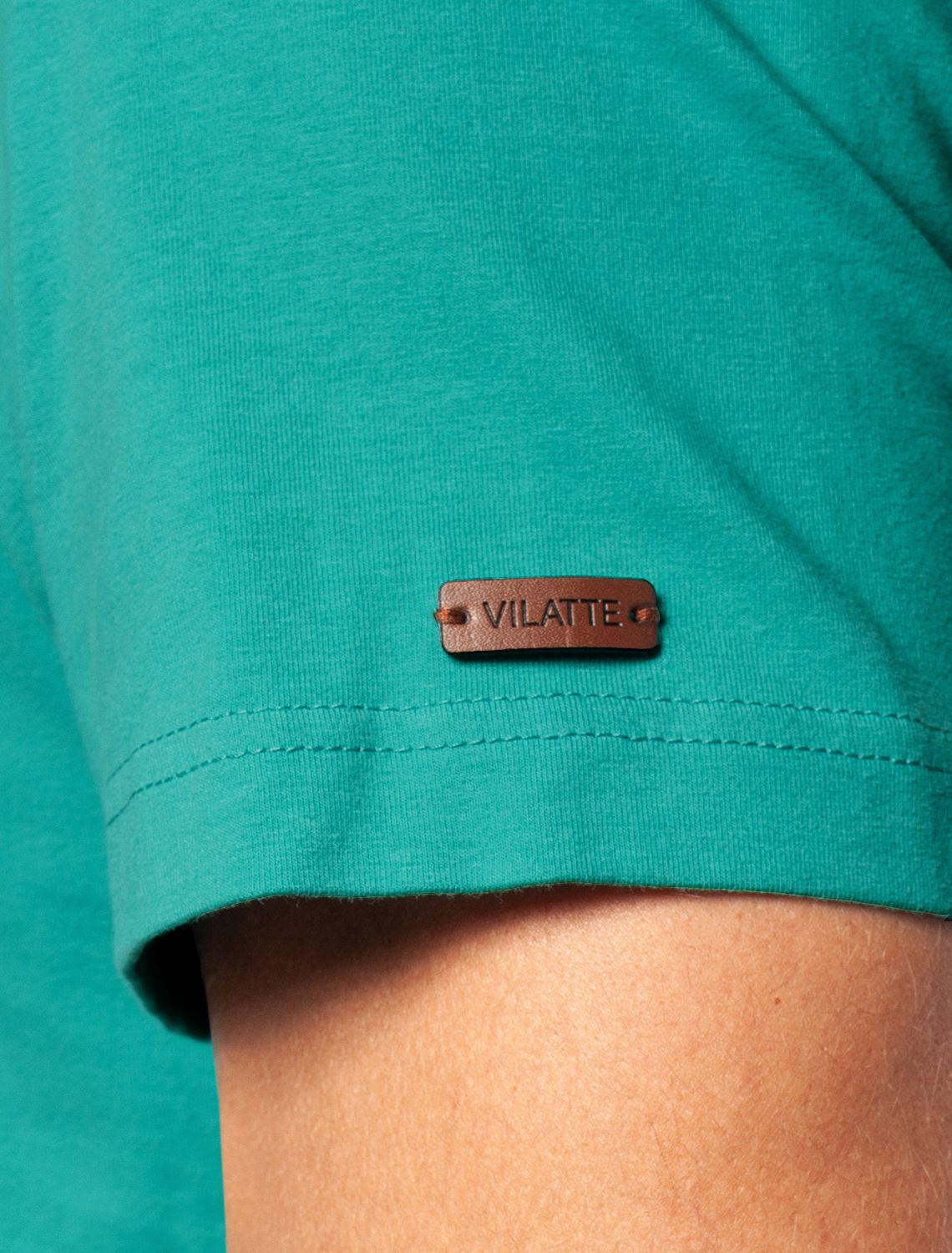 Ст.цена 1190р Футболка из премиального хлопка с авторским принтом U49.026 бирюзовый_compass