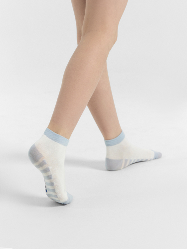 Носки детские белые с полосками по следу