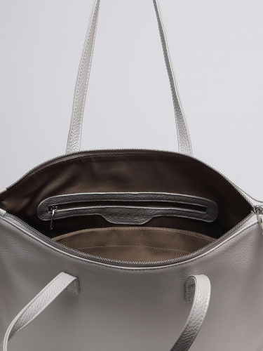 Сумка: Женская кожаная сумка Richet 3202LN 334 Серый