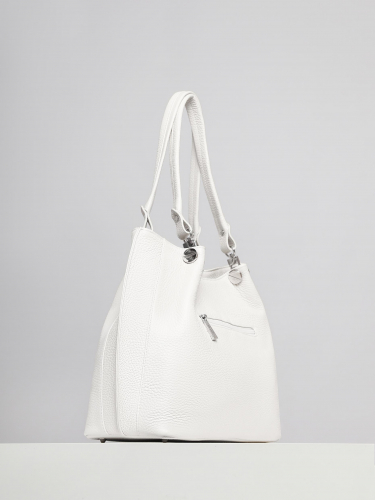 Сумка: Женская кожаная сумка Richet 2463LN 762 Белый
