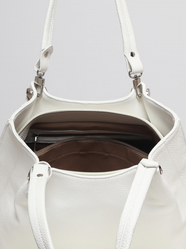 Сумка: Женская кожаная сумка Richet 2463LN 762 Белый