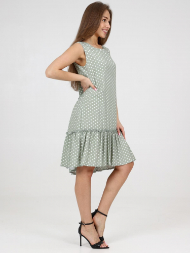 Нинет - платье оливковый
