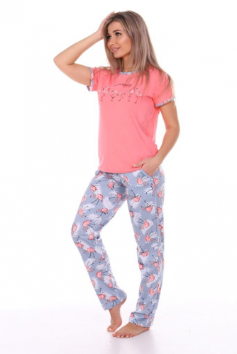 Пижама Фламинго (футболка, брюки)*